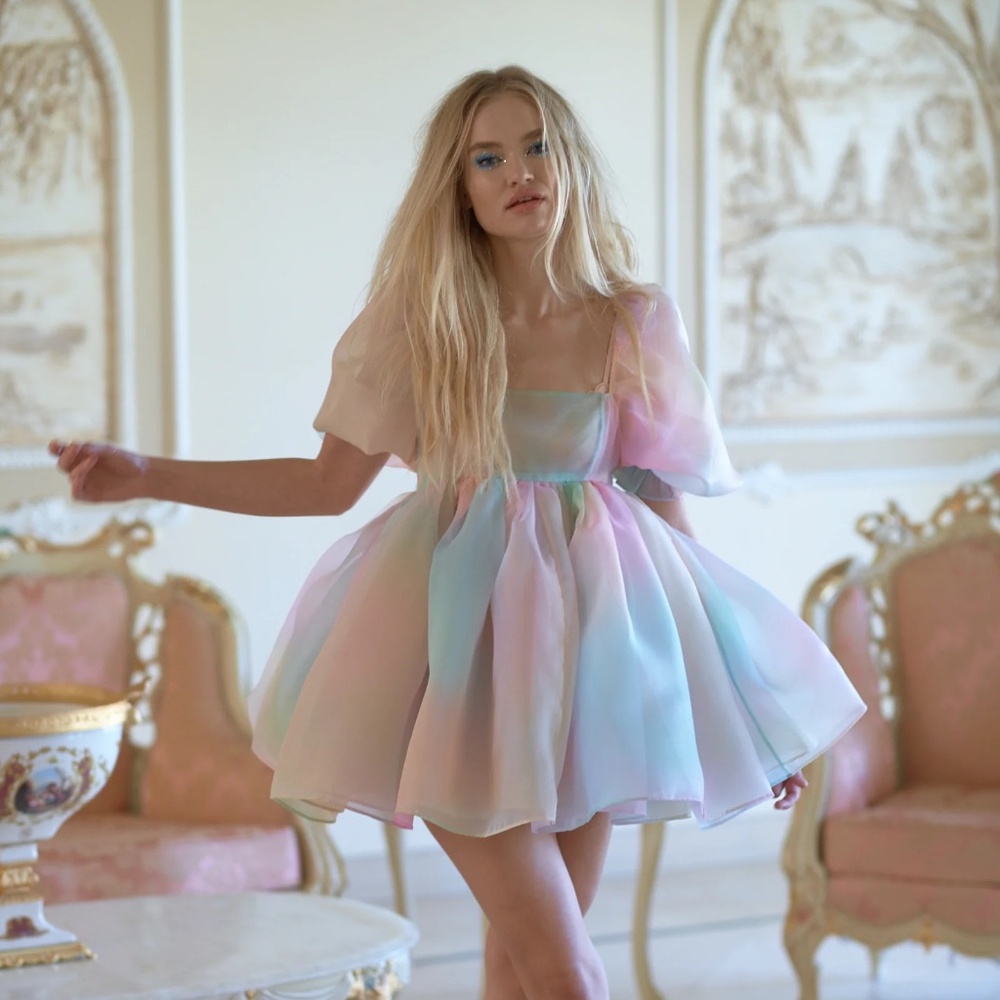 Selkie The Rainbow Puff Dress - Size 4X